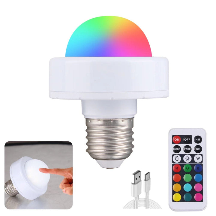 BowLift | RoyaleGlow rechargeable LED bulb - remote control, touch controlled, multicolor