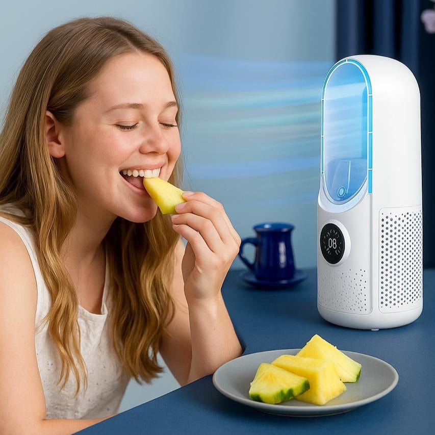 BowLift | Portable USB Electric Bladeless Cooling Fan, Mini Desktop Air Conditioner