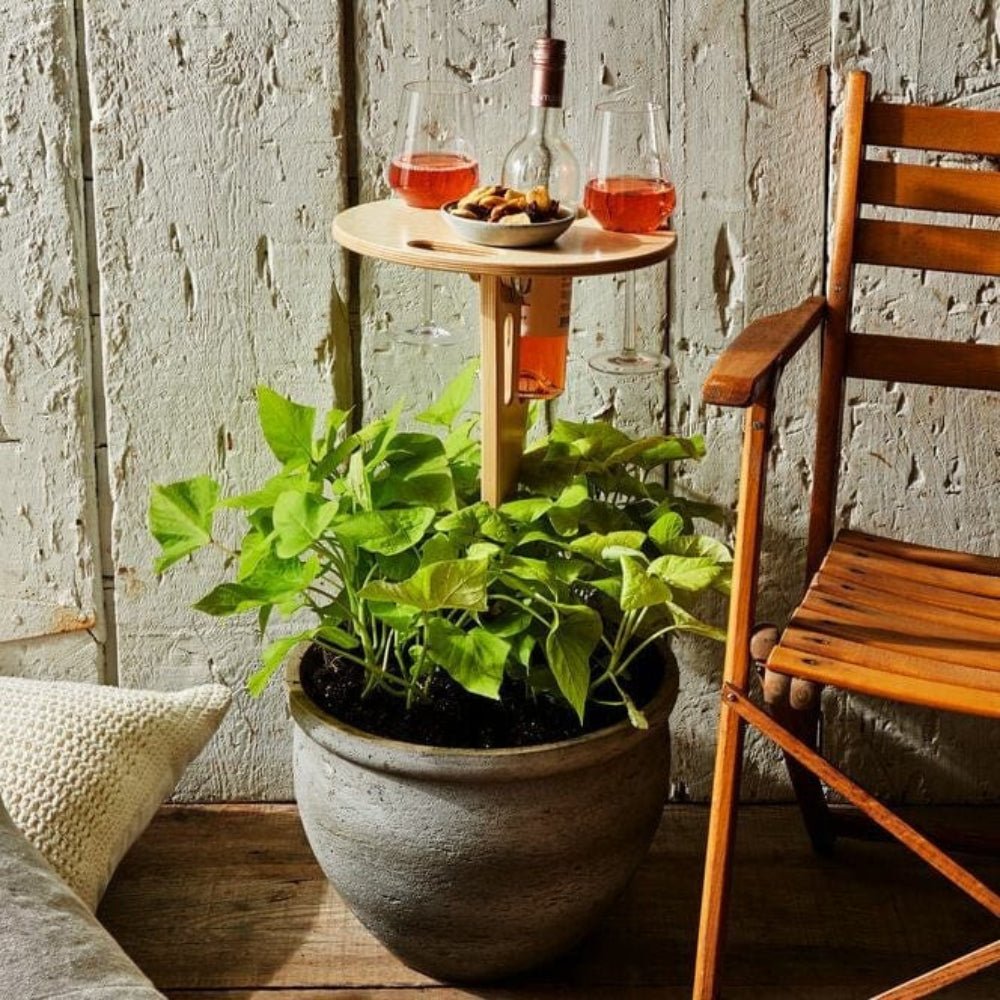 BowLift | Picky Wine Table – Portable Outdoor Table with Glass & Bottle Holders – Ideal for Picnics