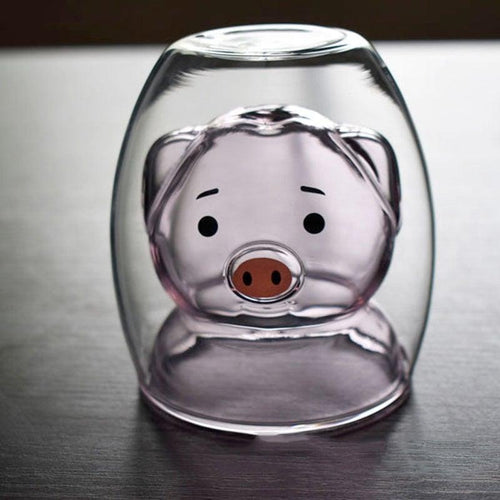 BowLift | Piggy Glass - Heat-resistant Glass