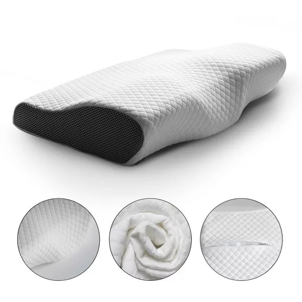 BowLift | Orthopedic Neck Pillow for Sore Neck & Shoulder Pain | Contour Memory Foam | Cervical & Ergonomic Pillow