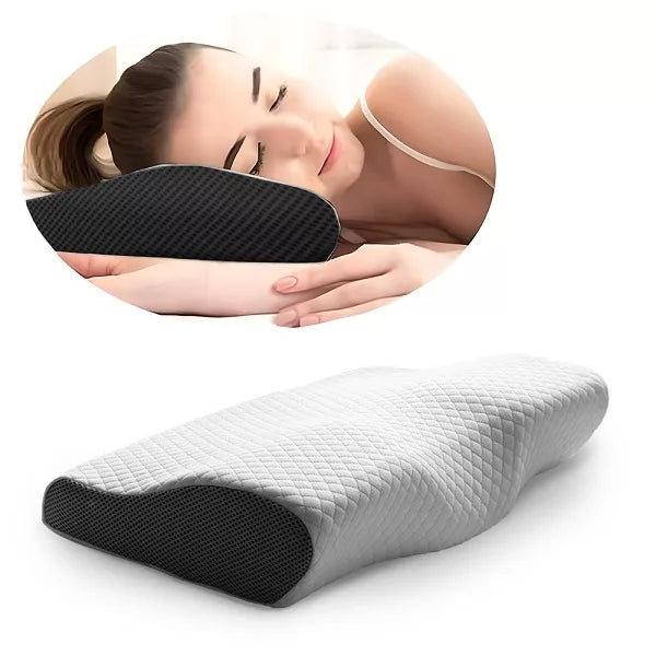 BowLift | Orthopedic Neck Pillow for Sore Neck & Shoulder Pain | Contour Memory Foam | Cervical & Ergonomic Pillow