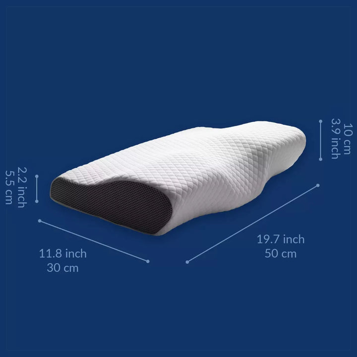 BowLift | Orthopedic Neck Pillow for Sore Neck & Shoulder Pain | Contour Memory Foam | Cervical & Ergonomic Pillow