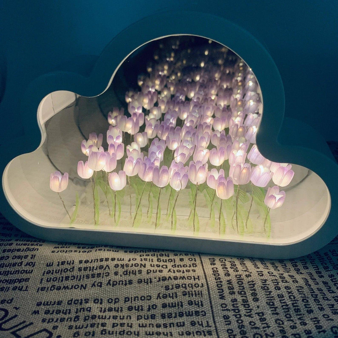 Tulip Cloud LED Mirror – Magic Light & Decorative Design | Bowlift