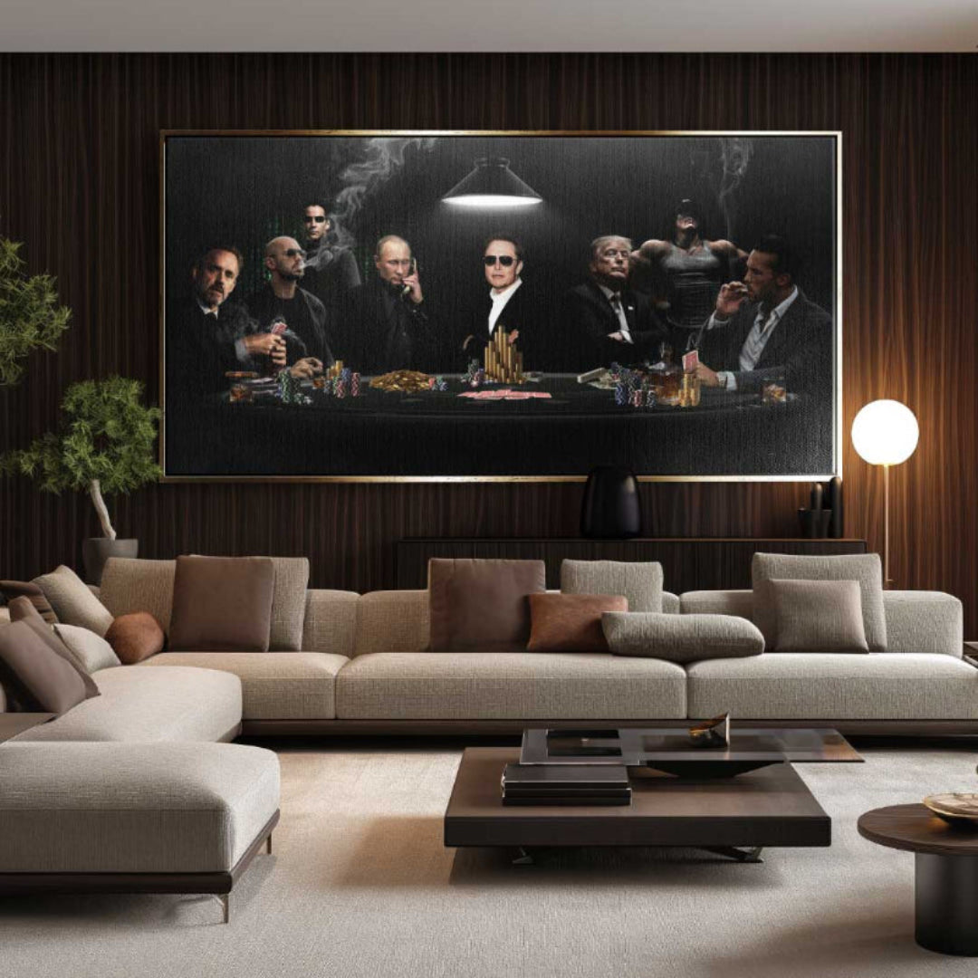 Poker Themed Decorative Wall Art Poster | Bowlift