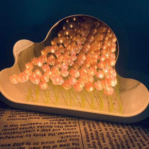 Tulip Cloud LED Mirror – Magic Light & Decorative Design | Bowlift