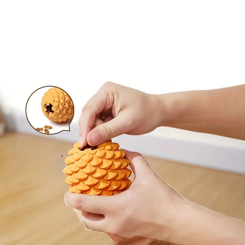 PineCone • Interactive Rubber Dog Toy - Interactive Rubber Dog Toy - BowLift