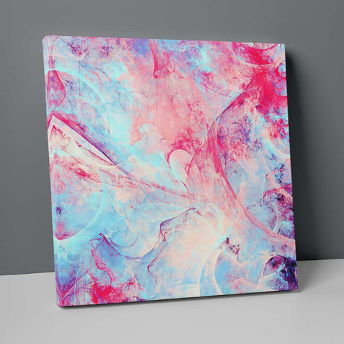 Abstract Fractal Pink Blue Purple No. 1 Print on Canvas | Bowlift