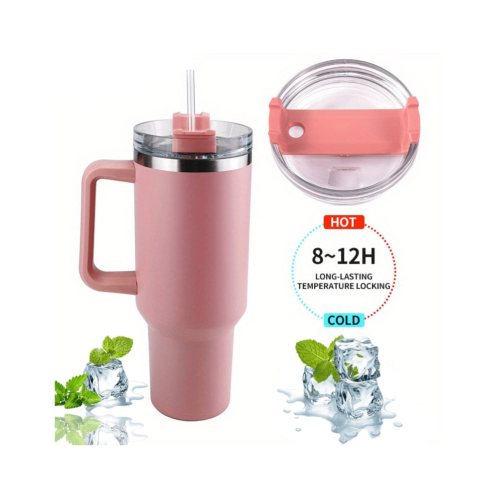 Tumbler Thermo mug 1200 ml with handle, lid and straw | Bowlift