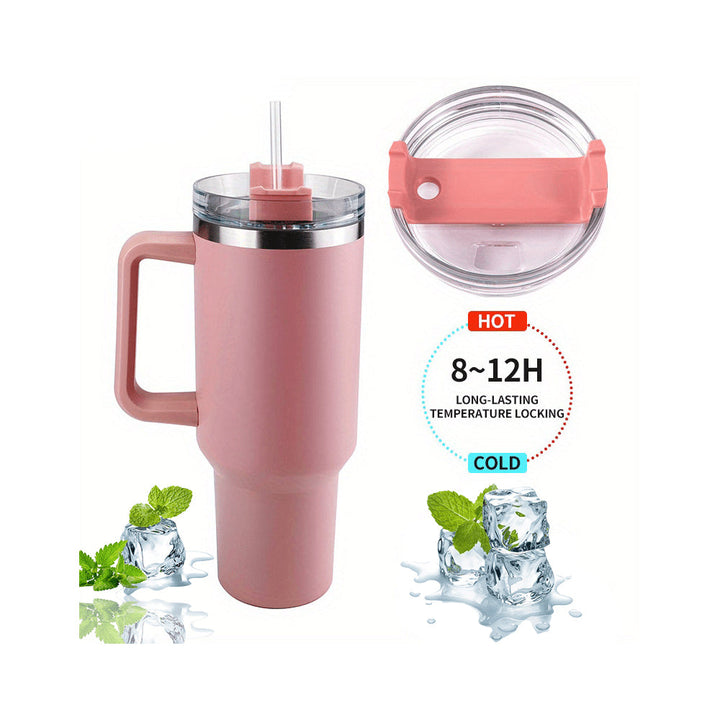Tumbler Thermo mug 1200 ml with handle, lid and straw | Bowlift