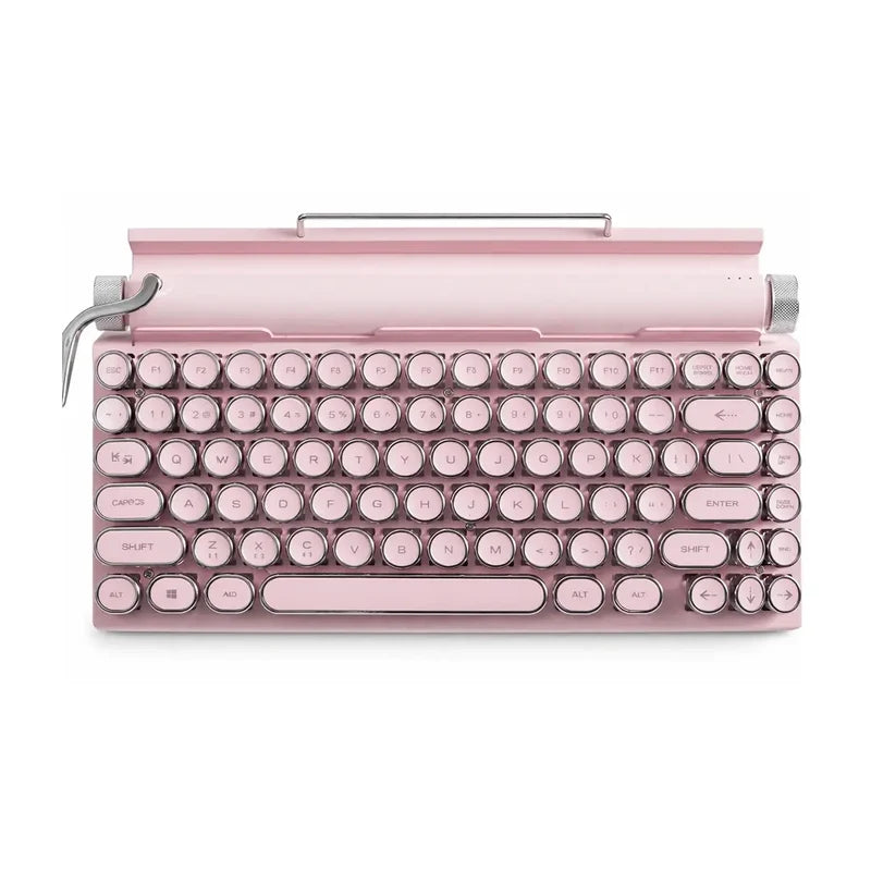 Retro Wireless Keyboard for Focused Work