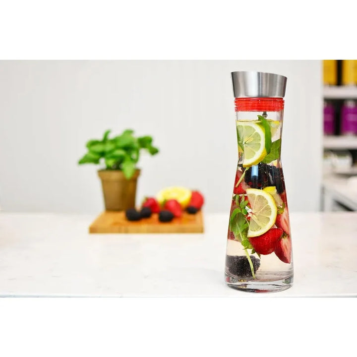 Pitcher With Lid Juice Clear Glass Drink Infused Glass Water Pitcher | Bowlift