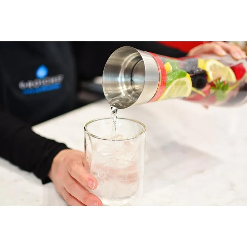 Pitcher With Lid Juice Clear Glass Drink Infused Glass Water Pitcher | Bowlift