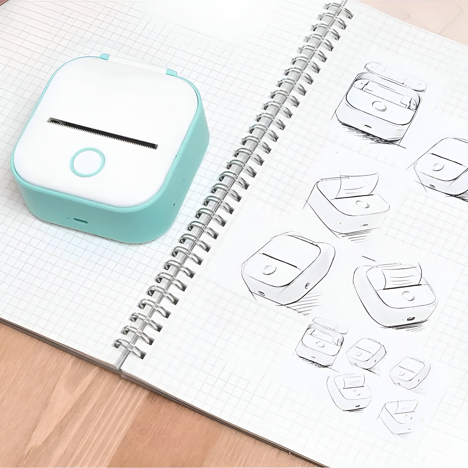 BowLift | Compact Mini Printer - Portable Sticker Maker for Photos and Notes