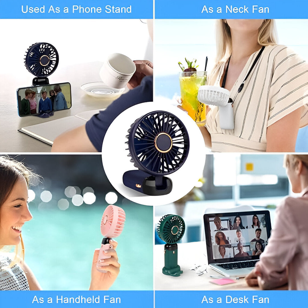 BowLift | Powerful Handheld Fan – Rechargeable Mini Fan for Instant Cooling