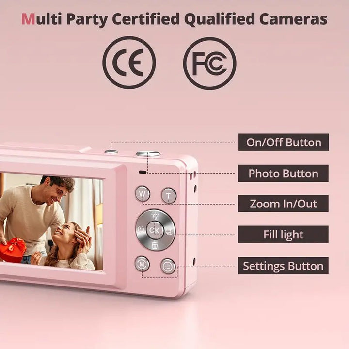 BowLift | PIXERA – Vintage Digital Camera with Retro Design