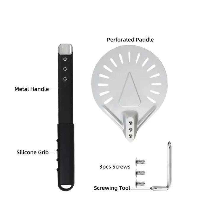 Pizza Shovel Turning Paddle Round Pizza Tool Wooden Handle Nonstick | Bowlift