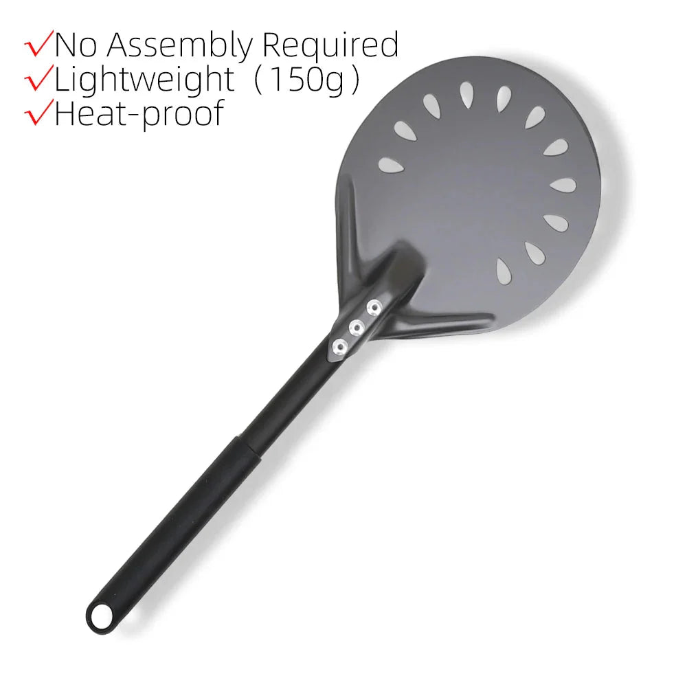 Pizza Shovel Turning Paddle Round Pizza Tool Wooden Handle Nonstick | Bowlift