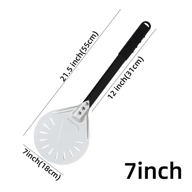 Pizza Shovel Turning Paddle Round Pizza Tool Wooden Handle Nonstick | Bowlift