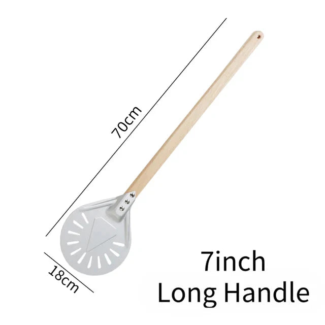 Pizza Shovel Turning Paddle Round Pizza Tool Wooden Handle Nonstick | Bowlift
