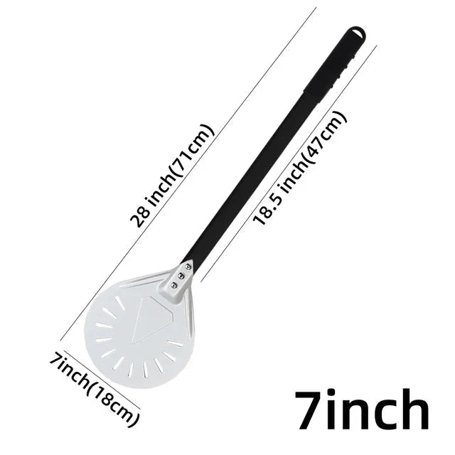 Pizza Shovel Turning Paddle Round Pizza Tool Wooden Handle Nonstick | Bowlift