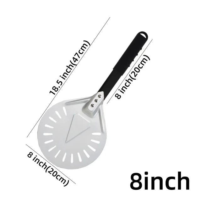 Pizza Shovel Turning Paddle Round Pizza Tool Wooden Handle Nonstick | Bowlift