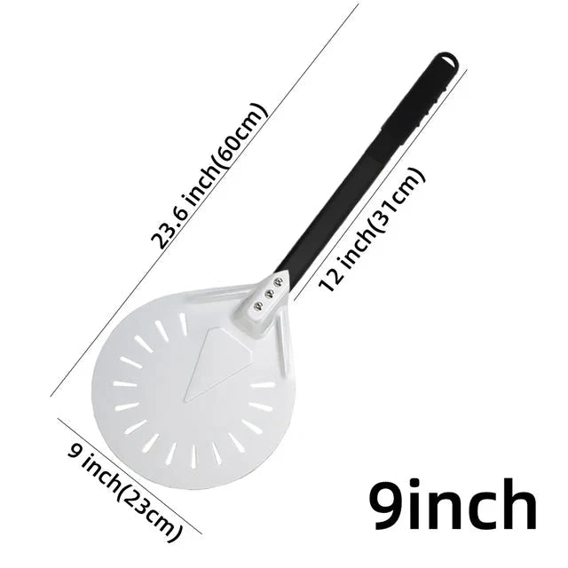 Pizza Shovel Turning Paddle Round Pizza Tool Wooden Handle Nonstick | Bowlift