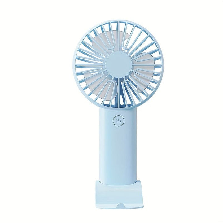 1pc USB Handheld Mini Fan - Portable Electric Fan For Home, Office, And Travel - Rechargeable Battery Operated - Quiet And Powerful Cooling | Bowlift
