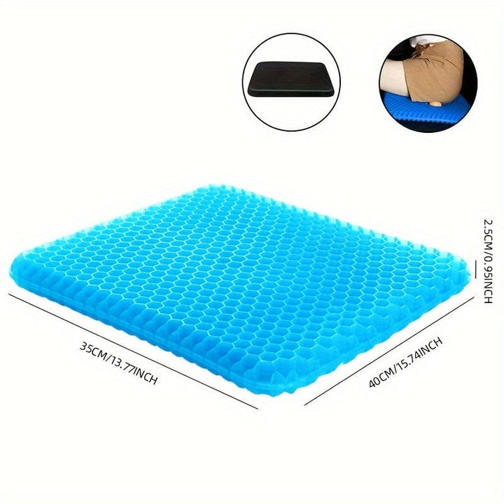 Car Seat Cushion Summer Gel Honeycomb Chair Cushion Cool Cushion Single Ventilated Seat Cushion Breathable Truck Cool Silicone Butt Cushion | Bowlift