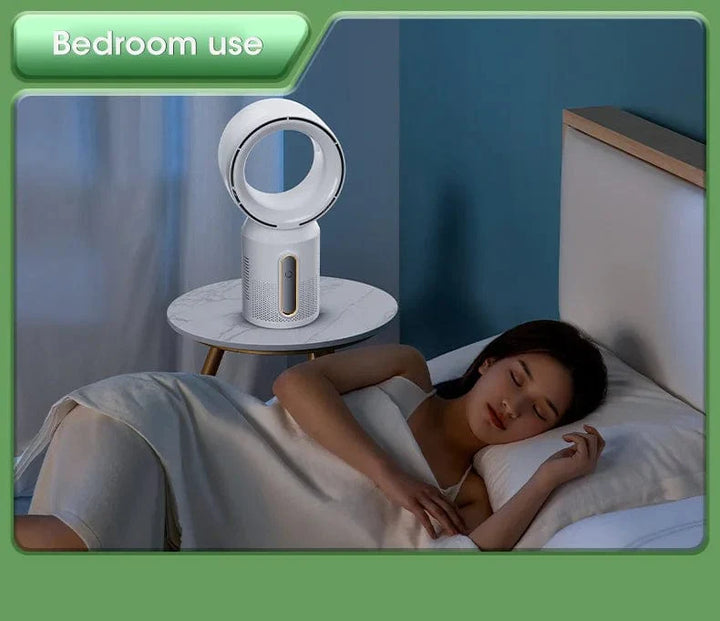 Desktop Bladeless Electric Fan Table Fan 5 Speed Tower Fan For Baby Cooler Air Conditioner USB Rechargeable Cooler Fan | Bowlift