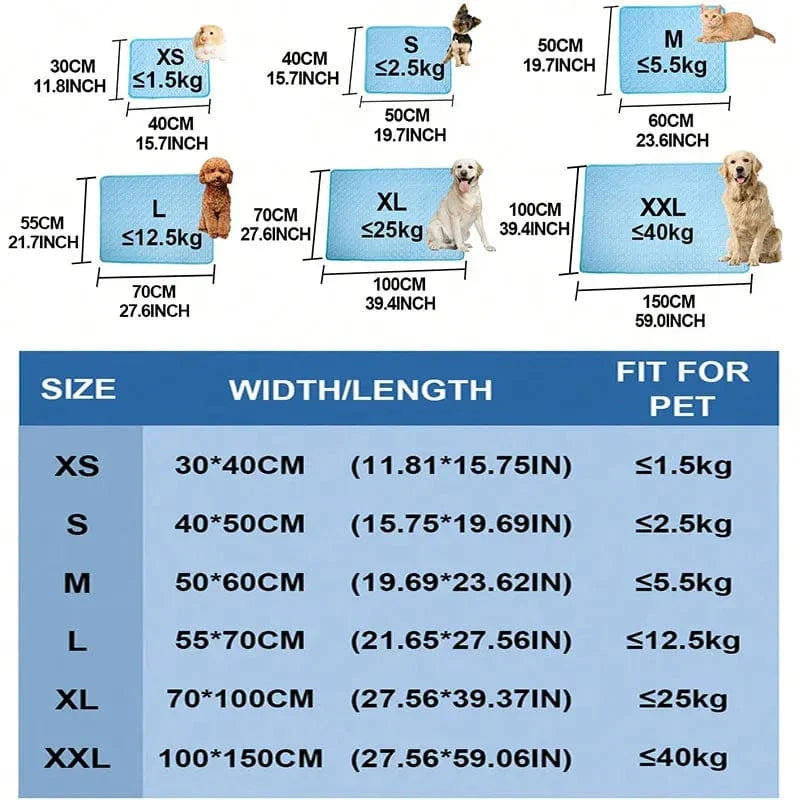 Dogs Self Cooling Mat Pet Cat Cooling Mat And Sleeping Pad For Pets Summer Cool Pads Blanket Washable Ice Silk Breathable Mat | Bowlift