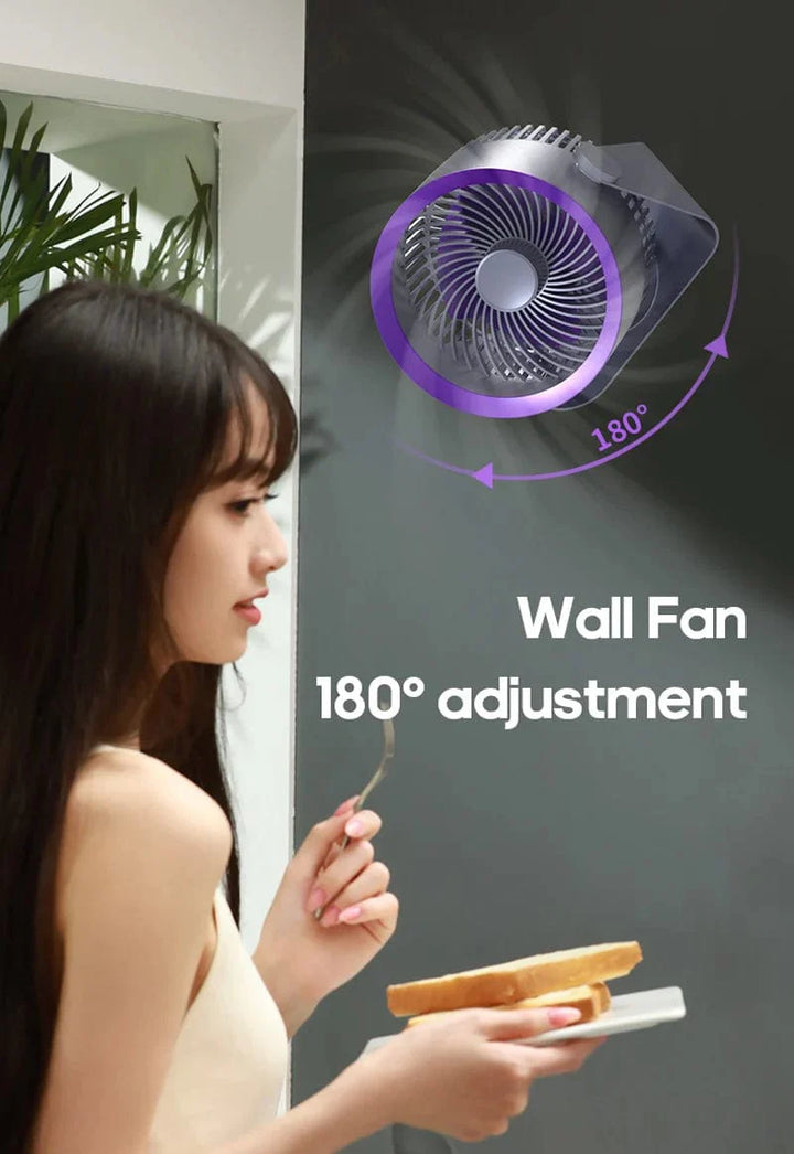 KINSCOTER Multifunctional Electric Fan Circulator Wireless Portable Home Quiet Ventilator Desktop Wall Ceiling Fan Air Cooler | Bowlift
