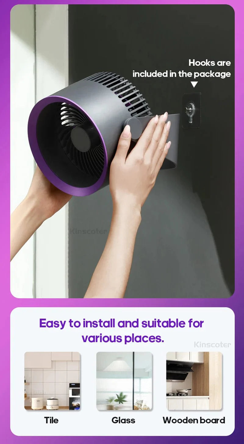 KINSCOTER Multifunctional Electric Fan Circulator Wireless Portable Home Quiet Ventilator Desktop Wall Ceiling Fan Air Cooler | Bowlift