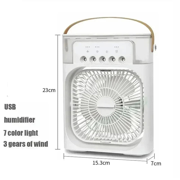 New 3 In 1 Fan Air Conditioner Household Mini Air Cooler LED Night Light Portable Humidifier Air Adjustment Fan Office Home Fan | Bowlift