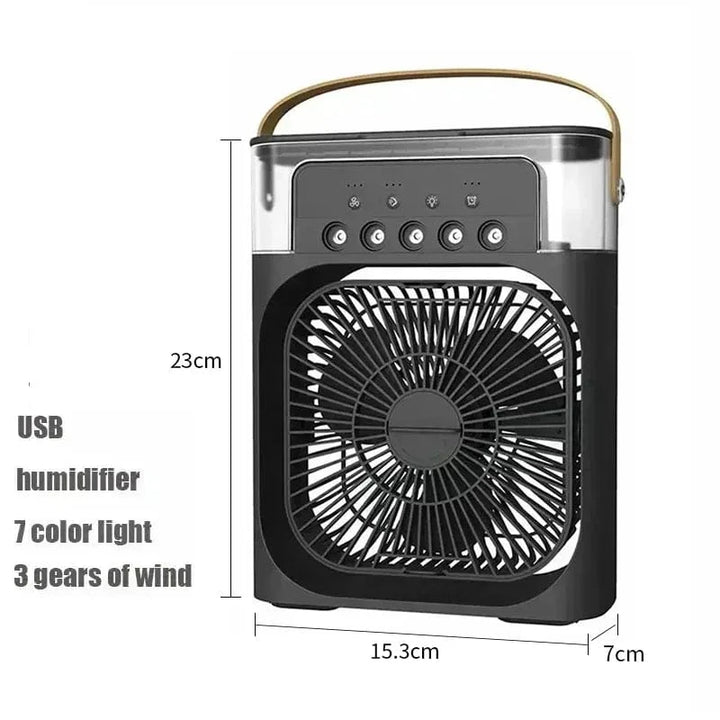 New 3 In 1 Fan Air Conditioner Household Mini Air Cooler LED Night Light Portable Humidifier Air Adjustment Fan Office Home Fan | Bowlift