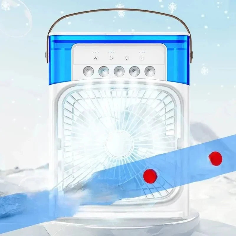 Portable Humidifier Fan Air Conditioner Household Small Air Cooler Hydrocooling Portable Air Adjustment For Office 3 Speed Fan | Bowlift
