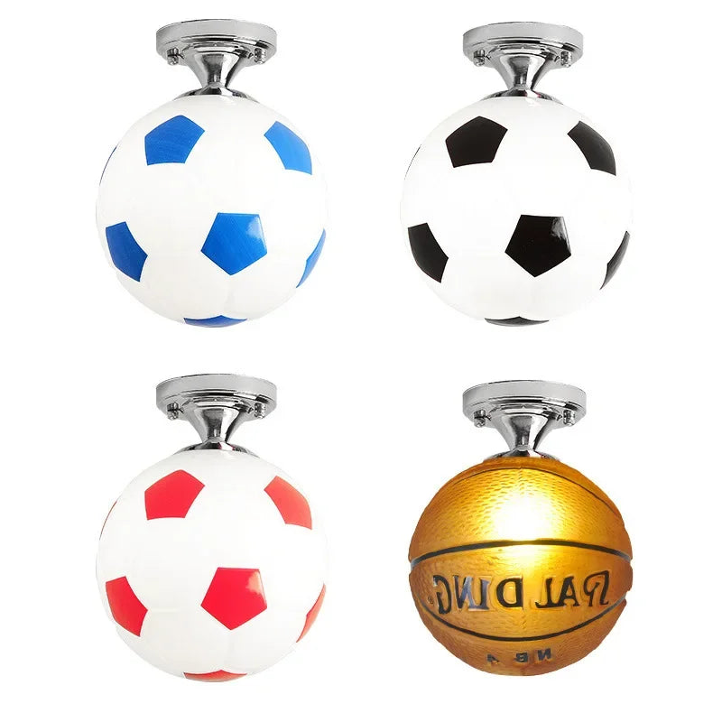 BowLift | Playful Football Ceiling Lamp - GoalBright