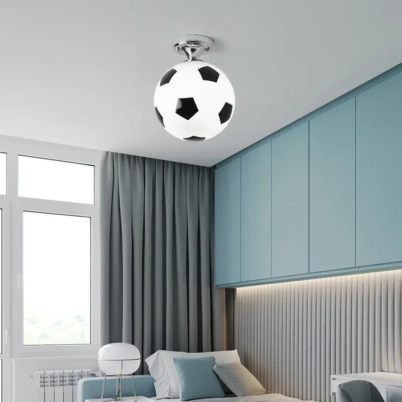 BowLift | Playful Football Ceiling Lamp - GoalBright