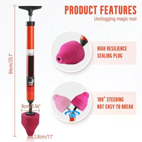 BowLift | PLUNGAIR – High-Pressure Toilet Unblocker for Effective Clog Removal