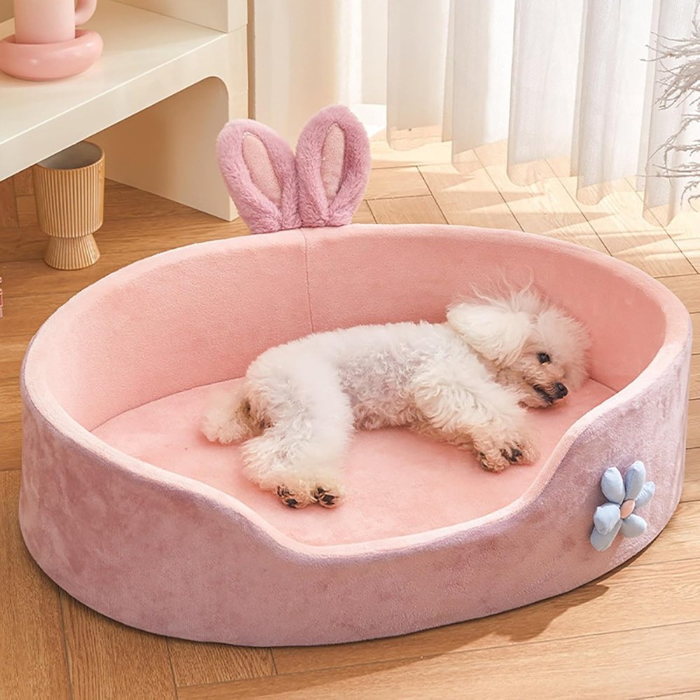 PlushDream • Velvet Dog Bed - Dog Bed - BowLift