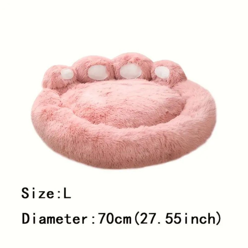 PlushHaven • Plush Paw - Shaped Dog Bed - Dog Bed - BowLift