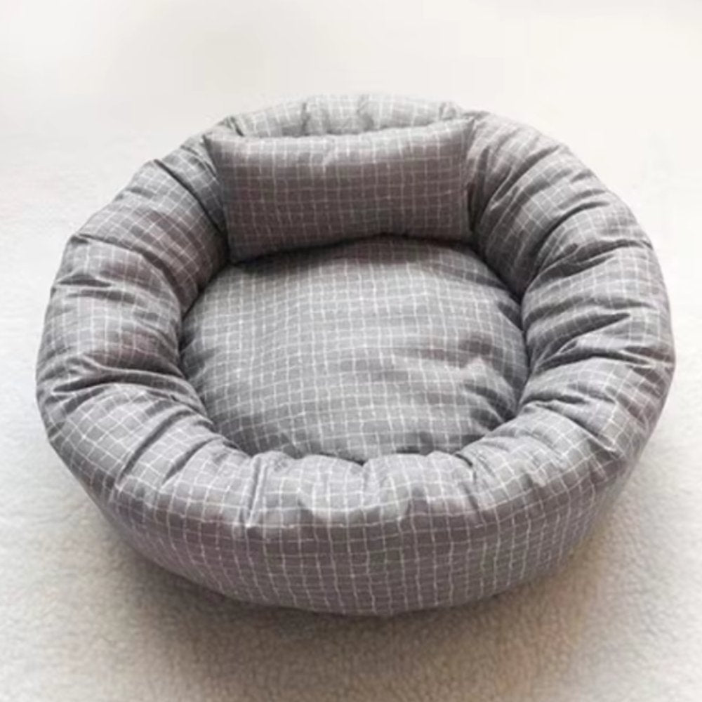 PlushPaw • Round Dog Sleeping Bed - Dog Bed - BowLift