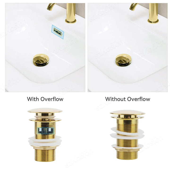 BowLift | Pop-Up Basin Drain Plug with Overflow Options (1+1 FREE)