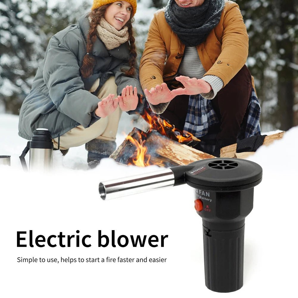 BowLift | Portable BBQ Fire Bellows – Aluminum Hand Blower for Grilling, Camping & Picnics