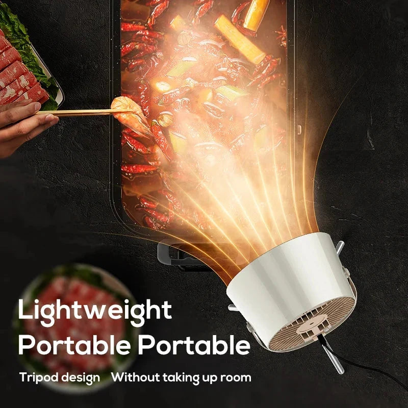 Portable Exhaust Fan Kitchen Hood Extractor Mini Suction Cooker Hood | Bowlift