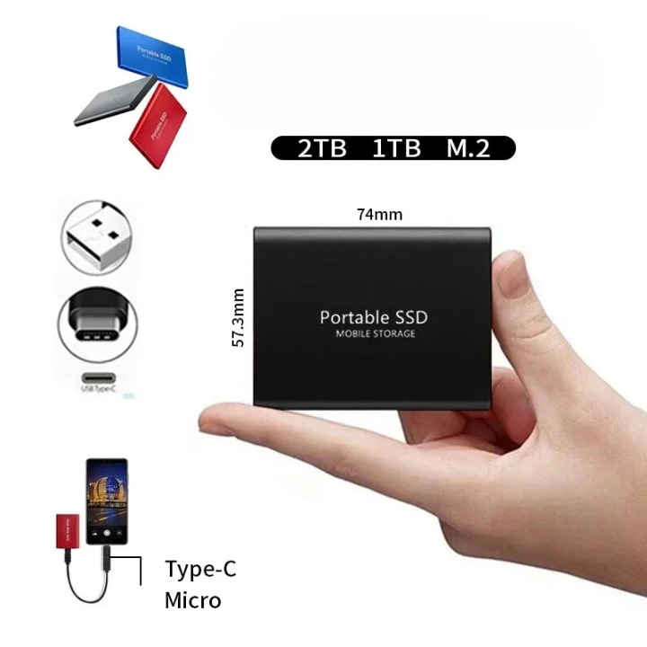BowLift | Portable External SSD USB-C Solid State Drive