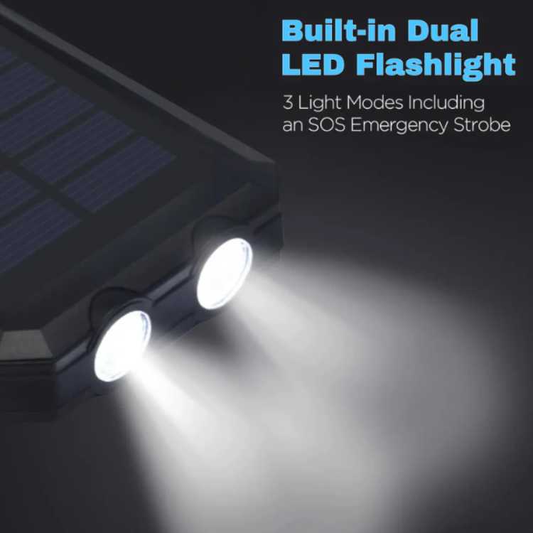BowLift | Solar Power Bank Waterproof Portable Charger