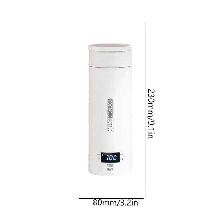 Portable Stainless Steel Electric Kettle Travel Boiler with Thermal Cup | Bowlift