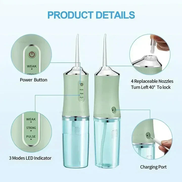 BowLift | Water Flosser Rechargeable Portable Dental Cleaner