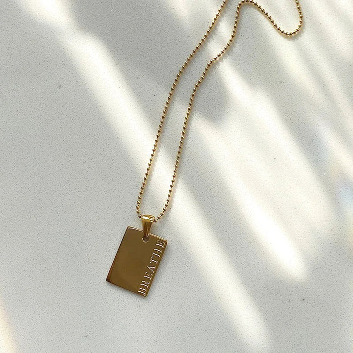 BowLift | Positive Affirmation Engraved Necklaces